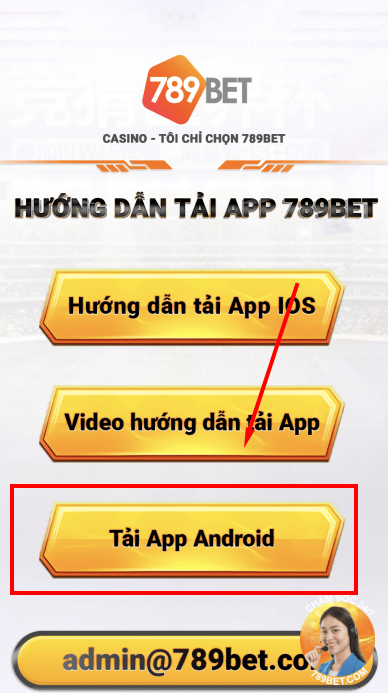 Chọn phần tải app android