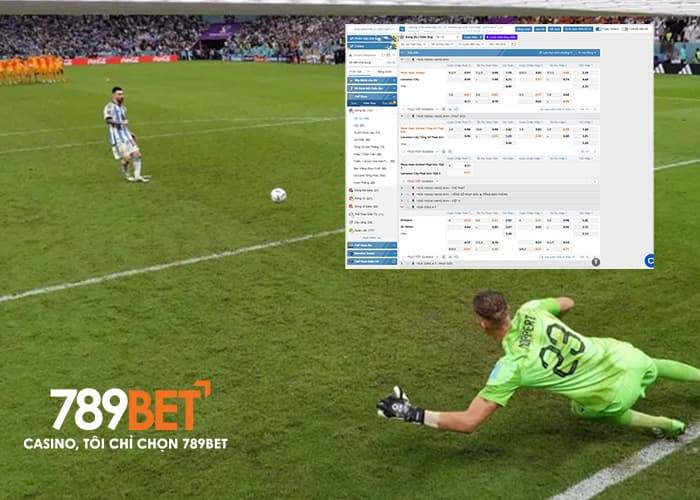 Các cửa đặt cược trong kèo penalty