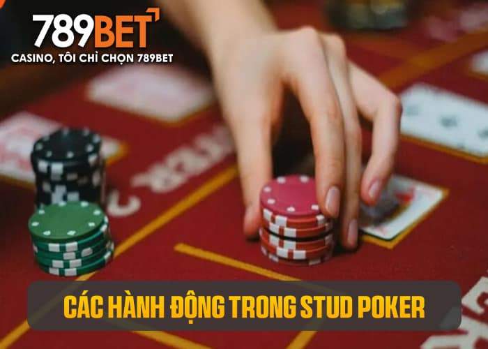 Các hành động được sử dụng trong Stud Poker